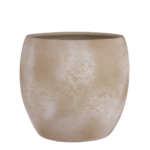 Lester Bloempot – H35 x Ø38 cm – Terracotta – Crème