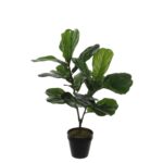 Ficus Lyrata Kunstplant – H75 x Ø60 cm – Groen