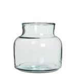 Vienne Vaas – H20 x Ø21 cm – Gerecycled Glas – Transparant