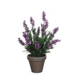 Lavendel Kunstplant in Bloempot Stan – H33 x Ø20 cm – Paars