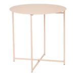 Mikki Bijzettafel – H45 x Ø45 cm – Metaal – Oud Roze