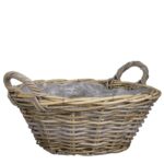 Marcia Plantenmand voor Buiten – H18 x Ø43 cm – Rotan – Grijs