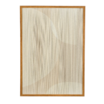 Muurdecoratie Cirkel – L50 x B60 x H3 cm – Beige