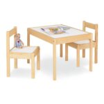 Kindertafel en stoel set ‘Olaf’, 3 delig