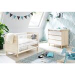 Pinolino Babykamer 2-delige Set met kinderbed en brede commode