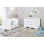 Startset ‘Polar’ extra breed, incl. wandplank
3 delen: ledikant, extra brede commode, wandplank