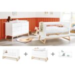 Startset ‘Bridge’ extra breed, incl. wandplank
3 delen: ledikant, extra brede commode, wandplank