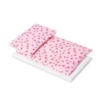 Beddengoedset voor poppenbedjes ‘Herzchen’, roze, 3 delig