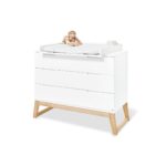 Pinolino Kinderträume Classy Mat Commode – Wit en Essen