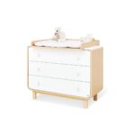 Pinolino Kinderträume Commode met Wisselhoogte – Esdoorn en Wit