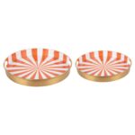 Dienbladenset Candy Swirl, set van 2 stuks