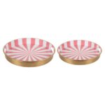 Dienbladenset Candy Swirl, set van 2 stuks