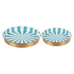 Dienbladenset Candy Swirl, set van 2 stuks