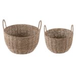 Mandenset Save Medium, Set van 2 stuks, Kleine maten: Diameter 30 cm, Hoogte 18 cm