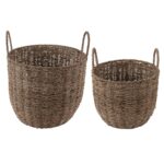 Mandenset Save Large, Set 2 stuks, Maten klein: Diameter 22 cm, hoogte 26 cm