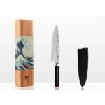 Kotai Mes – Gyuto (koksmes) met bamboe Saya en bamboedoos – 200 mm lemmet