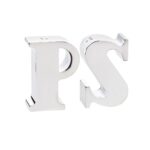 EDZARD Peper & Zoutstrooier Favre, letters P & S, verzilverd, hoogte 7 cm