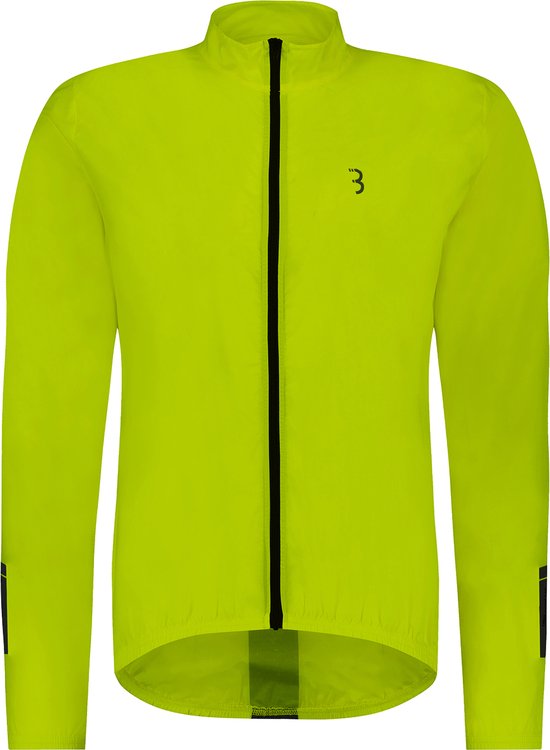 BBB Cycling BaseShield Fietsjack Wielrennen - Winddicht en Waterafstotend - Fietsjas Voor Dames en Heren - Neon Geel - Maat XXXL - BBW-148