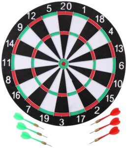 Dartbord 40,5 cm - Dubbelzijdig Ontwerp met 6 Darts