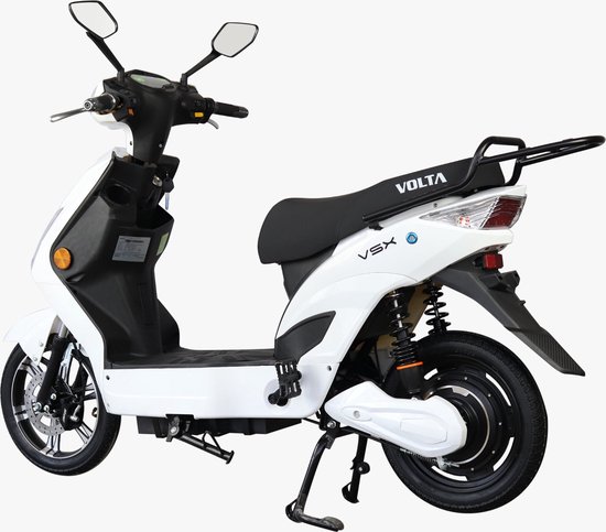 Elektrische scooter (fiets), met pedalen Volta SX - 220 W, maximale snelheid 25 km per uur wit