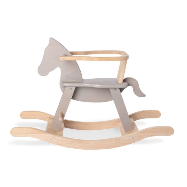 Zwanger, Baby & Peuter - Pinolino Hobbelpaard met ring, grijs-naturel