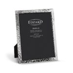 EDZARD Pavia fotolijst voor foto’s (DIN A4 – 21 x 29,7 cm), verzilverd, aanslagbestendig, 2 hangers