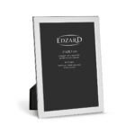 EDZARD Salerno fotolijst voor foto’s (DIN A4 – 21 x 29,7 cm), verzilverd, aanslagbestendig, 2 hangers