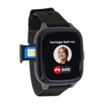 PersonalClick Alarm Horloge Ouderen 4G Deluxe – Zwart – SOS Knop – GPS Locatie – Valdetectie – Zonder abonnement