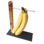 Olijfhouten bananenhouder